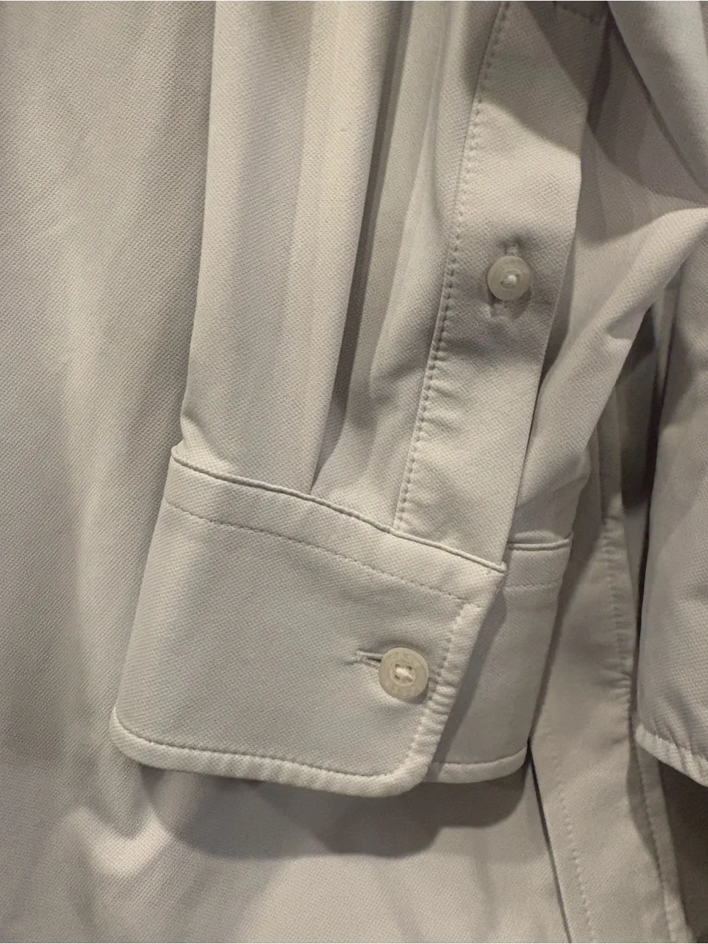 J. Crew Performance Light Gray Men's Long-Sleeve Dress Shirt